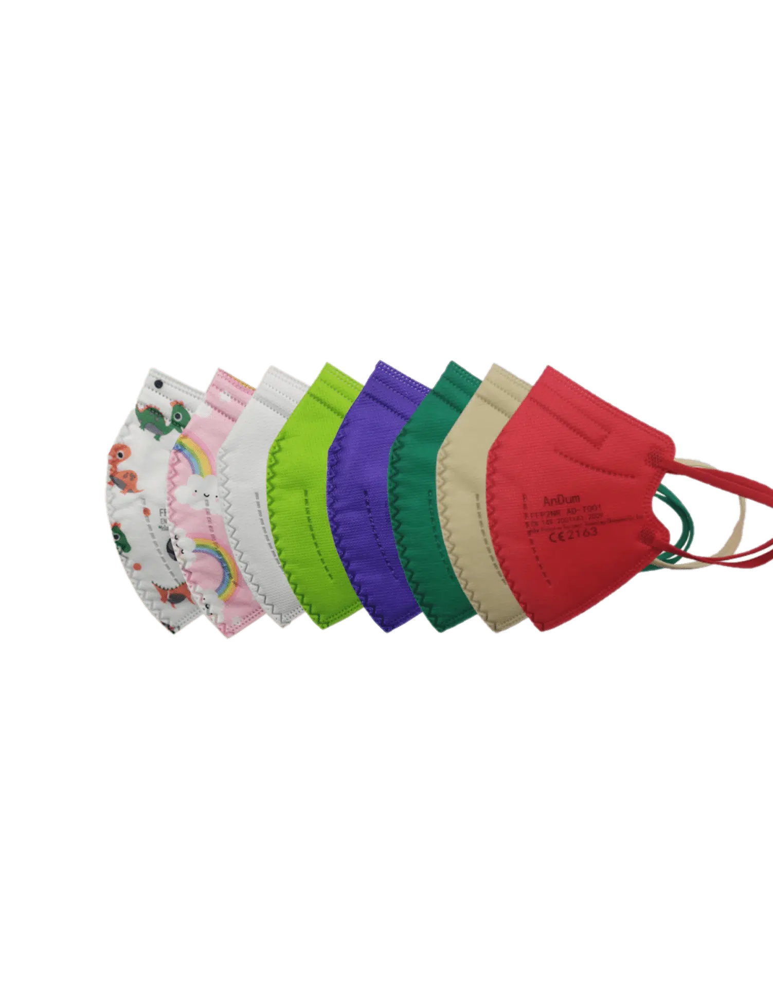 Mascarilla FFP2 de Colores y Estampados tamaño infantil, cadetes de 8 a 15 años