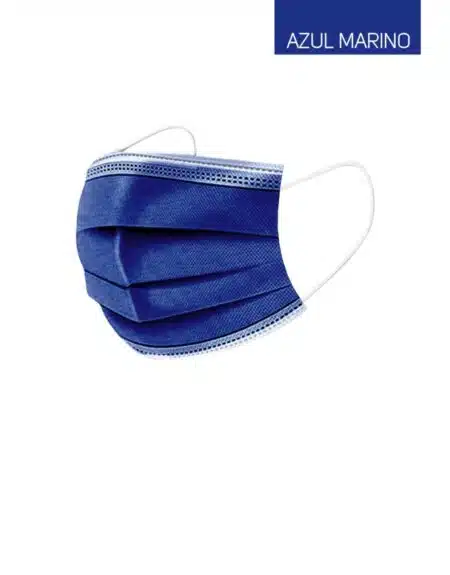 mascarilla quirúrgica azul marino