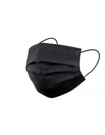 mascarilla quirúrgica negra
