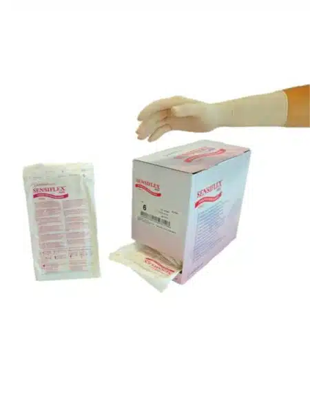 Guantes quirurgicos esteriles de Latex Sin Polvo