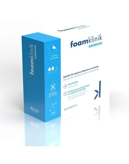 Apósito de espuma de poliuretano Adhesivo sin borde. Foamklinik adhesive