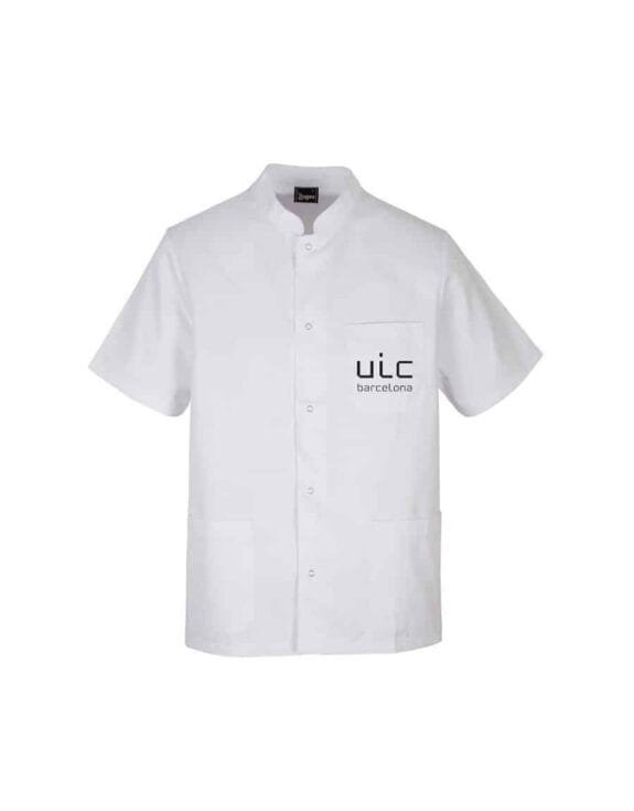 casaca-cuello-mao-manga-corta-blanca-FISIO-LOGO UIC