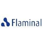 Logotipo de Flaminal en azul
