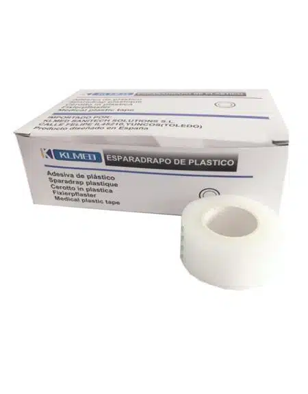 Cinta adhesiva médica de plástico, caja de 12 unidades de esparadrapo de plástico adhesivo