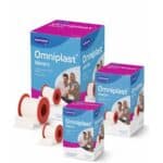 Omniplast Esparadrapo de Tela Hipoalergénico – Blanco y Color Carne (Todas las Medidas)